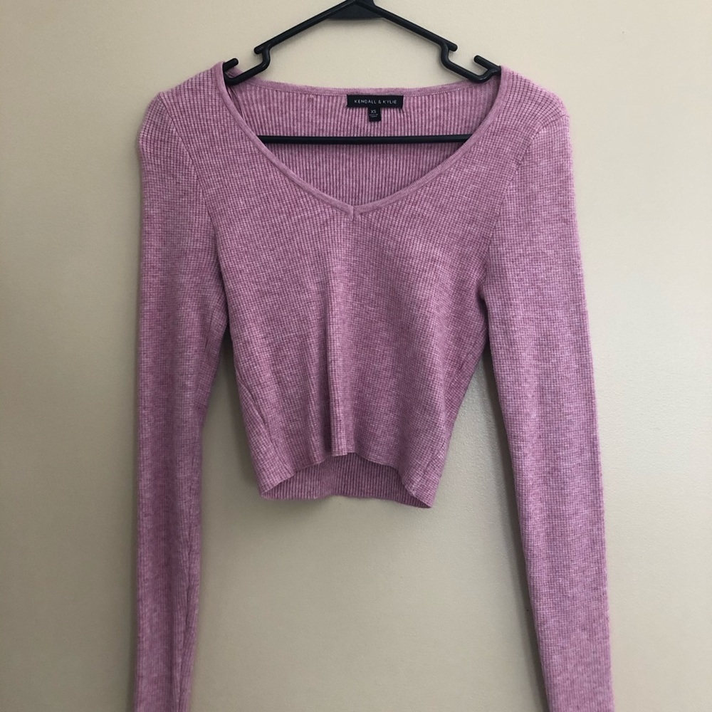 Pink Crop Sweater
